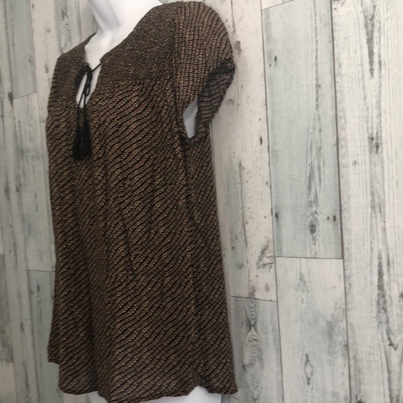 Lucky Brand Flowing Short Sleeve Top Small - Picture 3 of 7